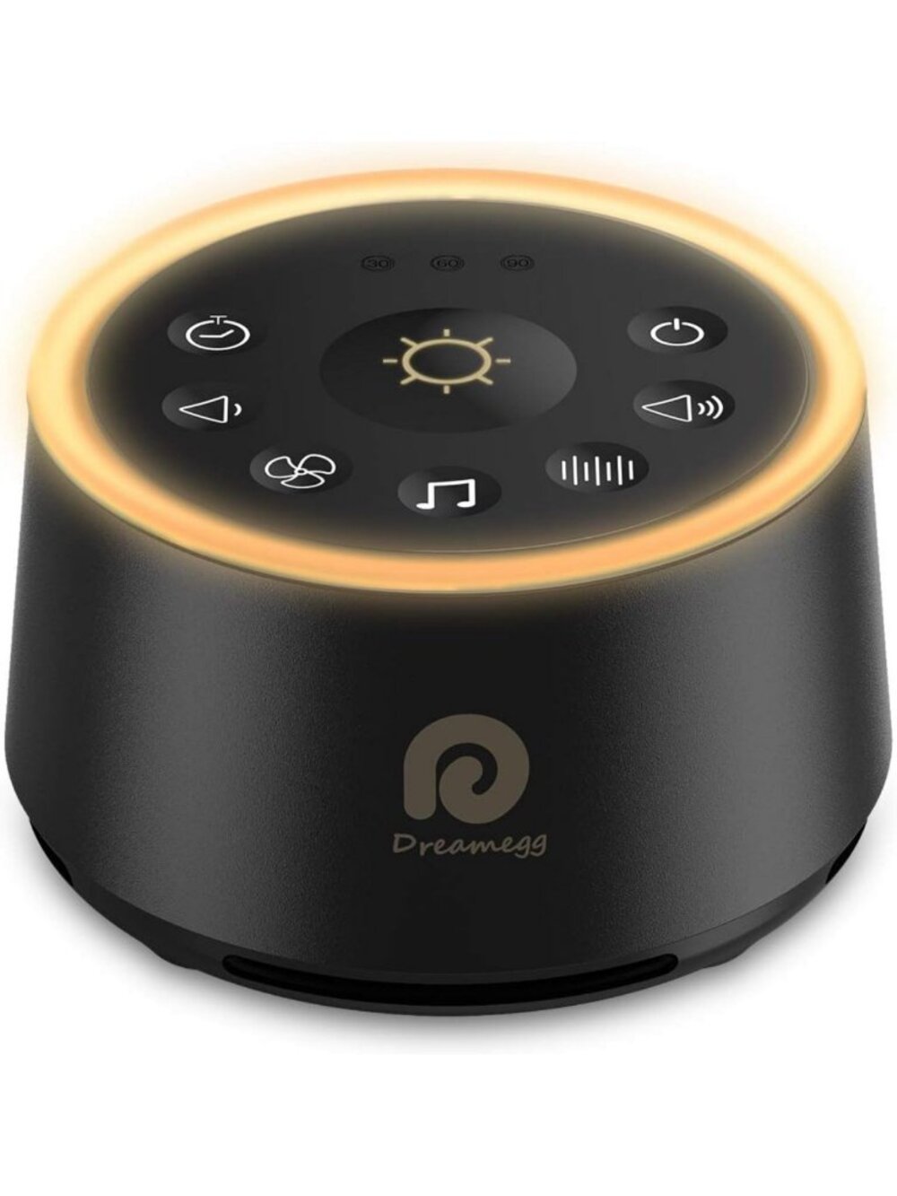 White Noise Sound Machine for Sleep - 24 Calming Sounds, Ambient Nightlight